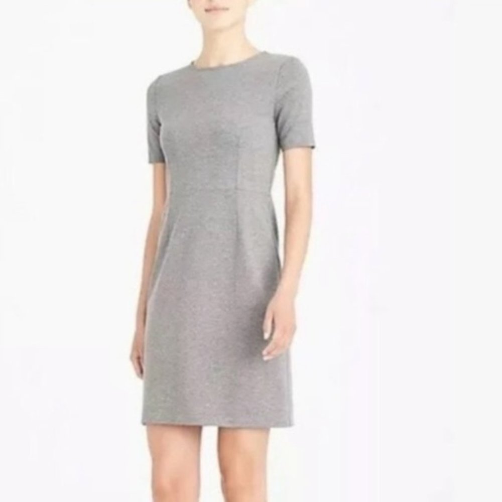 JCrew Mercantile Ponte Dress in Gray Size 6